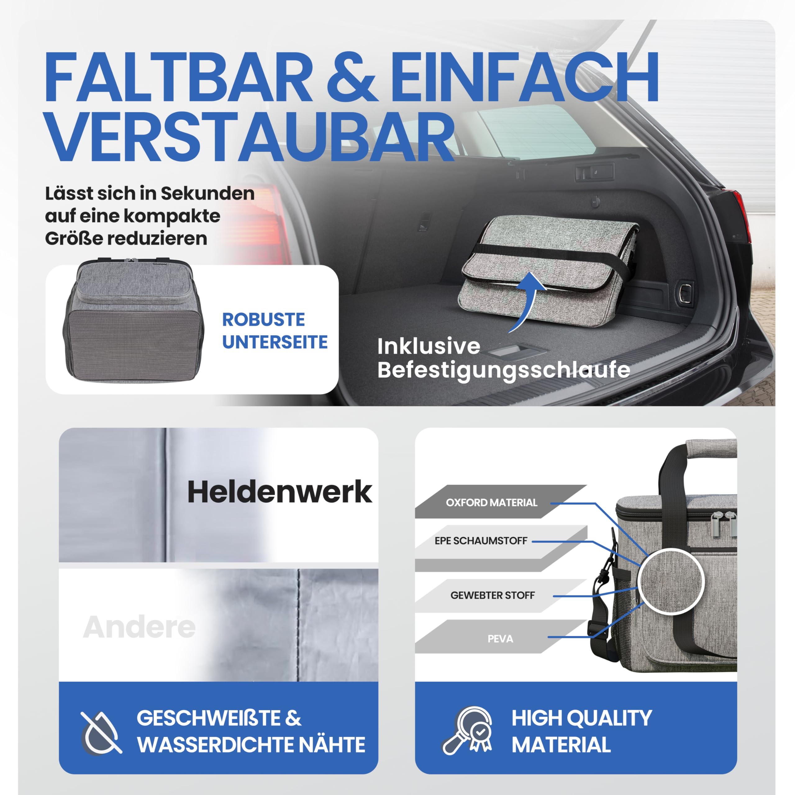 HELDENWERK Grand Sac Isotherme Pliable