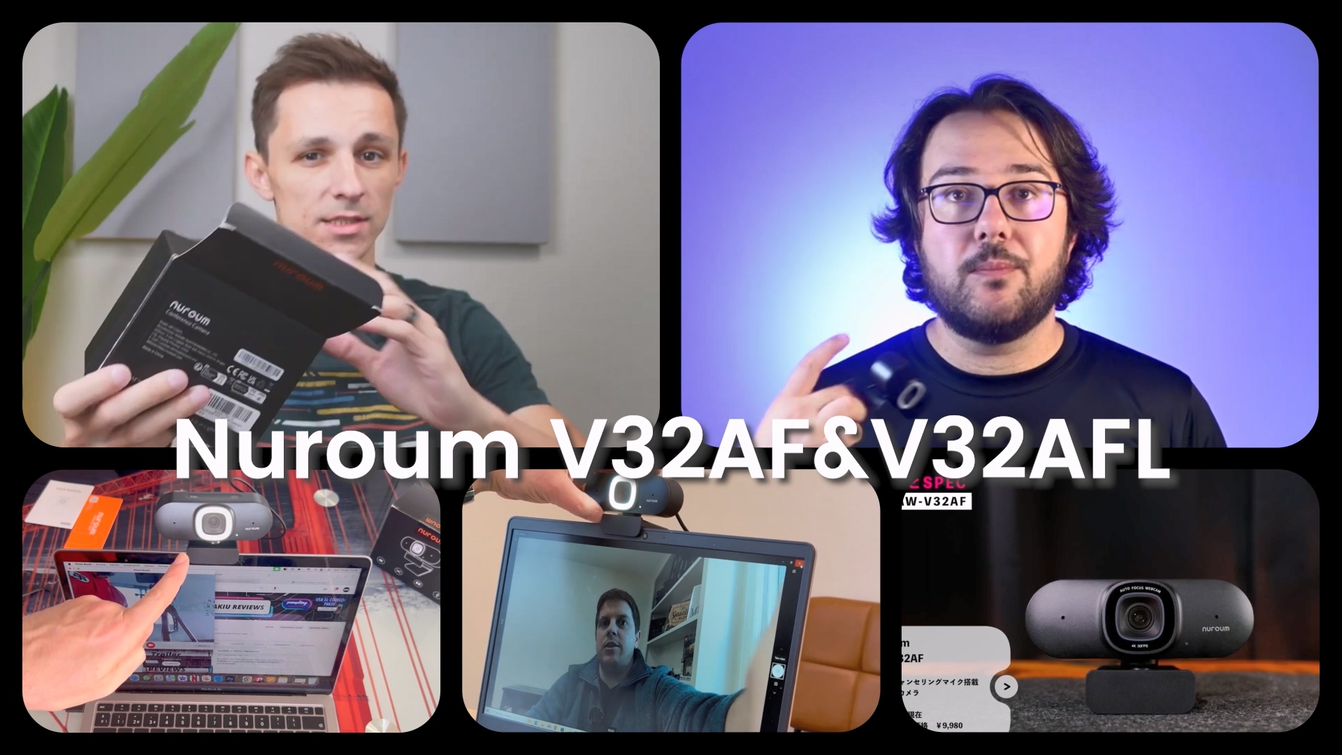 Amazon.com: NUROUM V32AF 4K Webcam for PC, Adjustable FOV, Premium