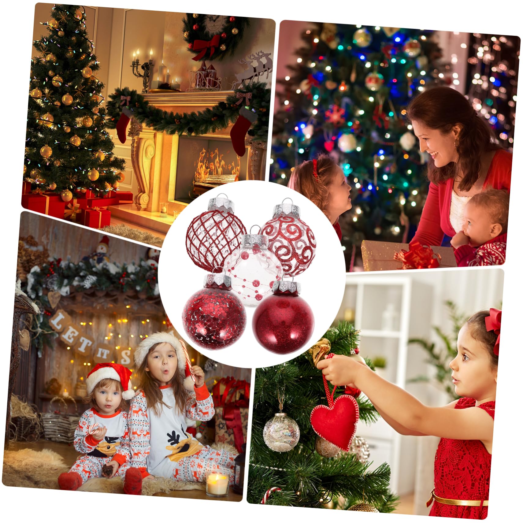 30 Stück Glaskugeln Weihnachten Hängende Weihnachtsbaumkugeln Weihnachtsdeko Mit Kugelornamenten Kugelanhänger Zum Aufhängen Weihnachtsbaumdeko