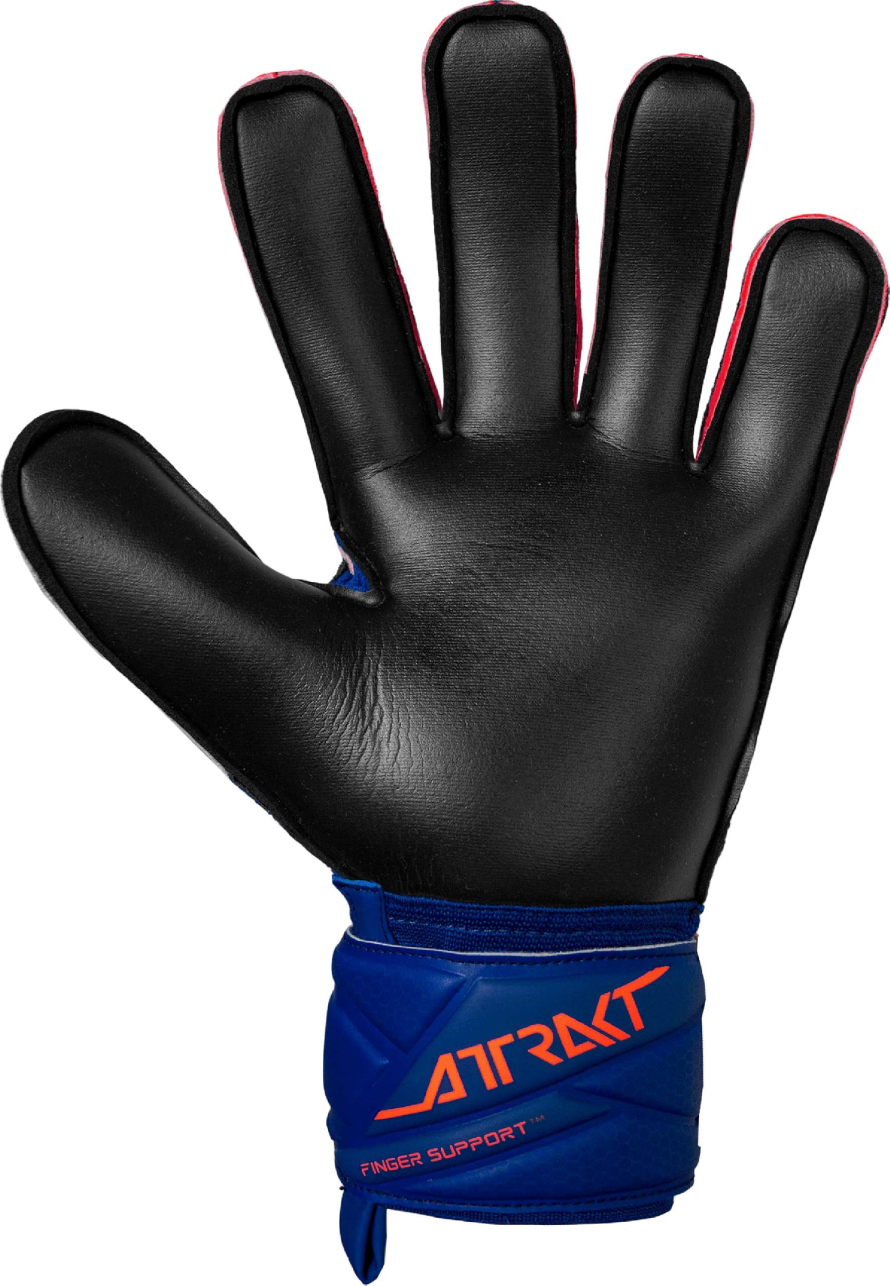 Reusch Guanti da portiere per adulti | Protezione delle dita | Ottima presa | durevole, allenamenti e partite, erba sintetica, naturale e campi in terra battuta, Taglie 8-11, Attrakt Infinity Finger Sup.