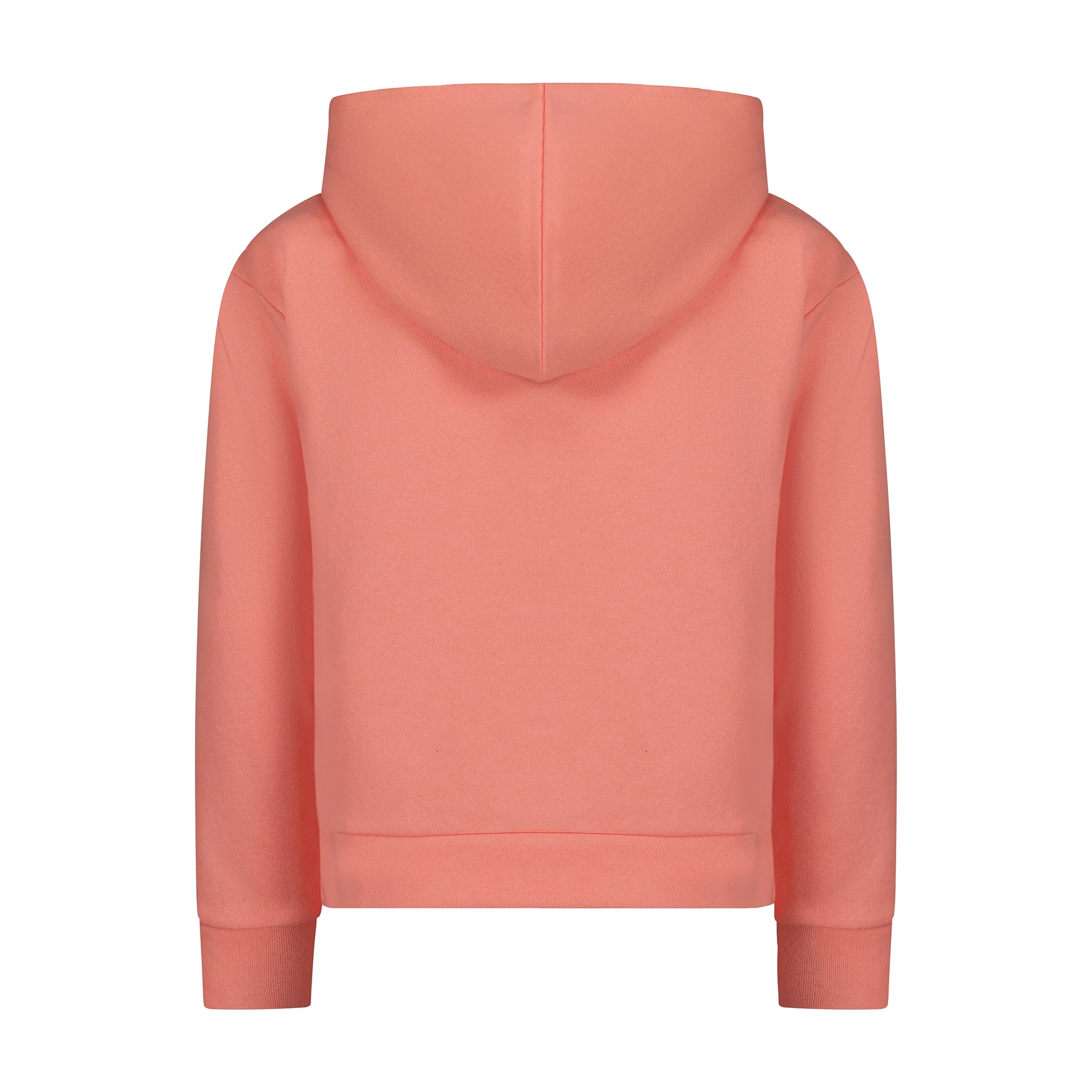 PUMA Girls' Fleece No. 1 Logo Pullover Hoodie, Apricot Blush, Small