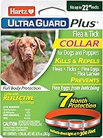 Hartz UltraGuard Plus Reflective Flea & Tick Collar for Dogs & Puppies - 7 Months Protection, Water-Resistant, Up to 22" Neck