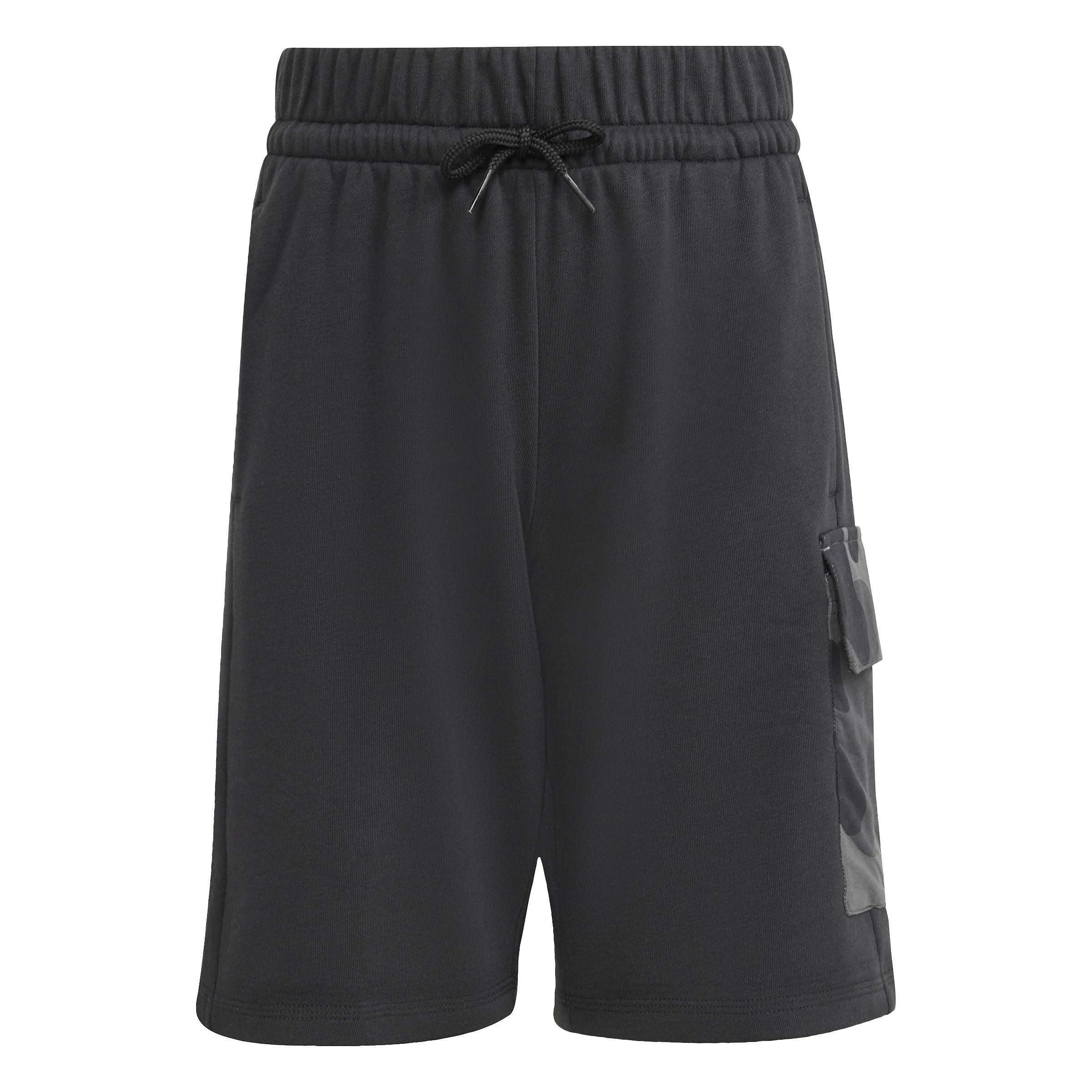 adidas Unisex Kids Seasonals CAMO Shorts, Black/Carbon, 13-14 Years