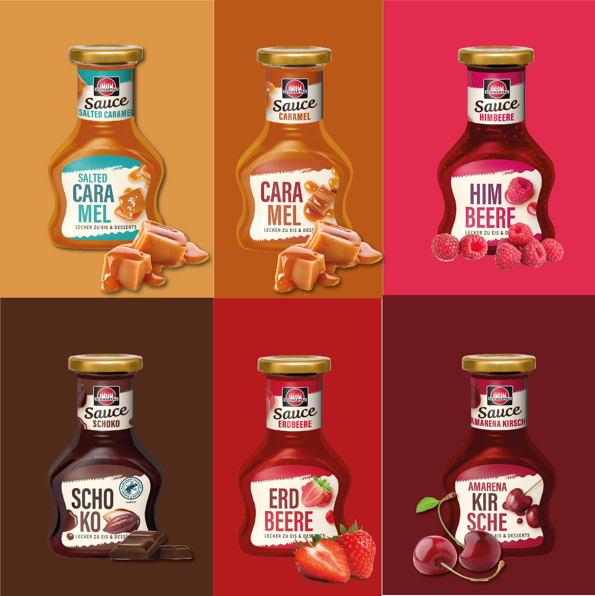 Schwartau Dessert Sauce Himbeere | Für Eis & Desserts