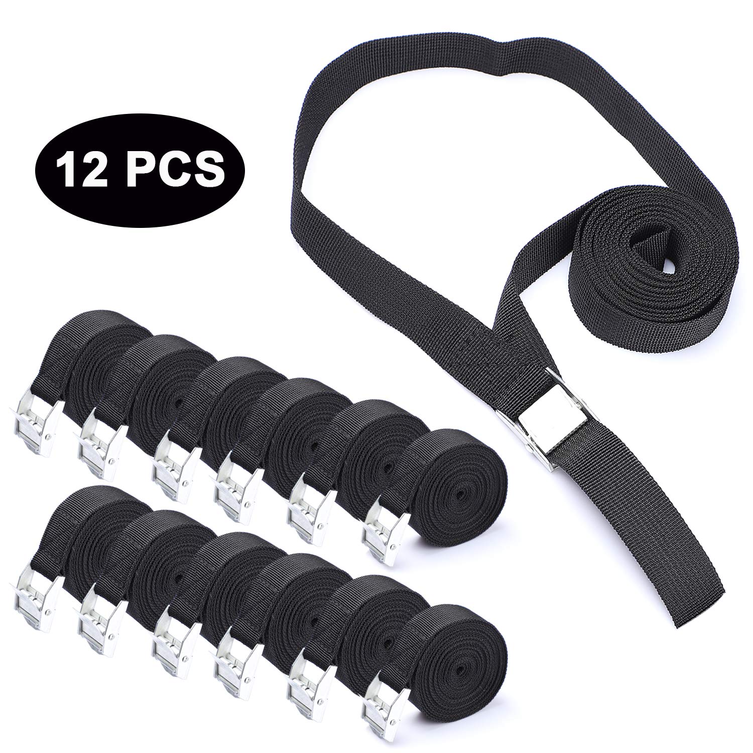 Buy Tie Down Straps, Etercycle (2.5 cm x 3 m) Heavy Duty Tensioning