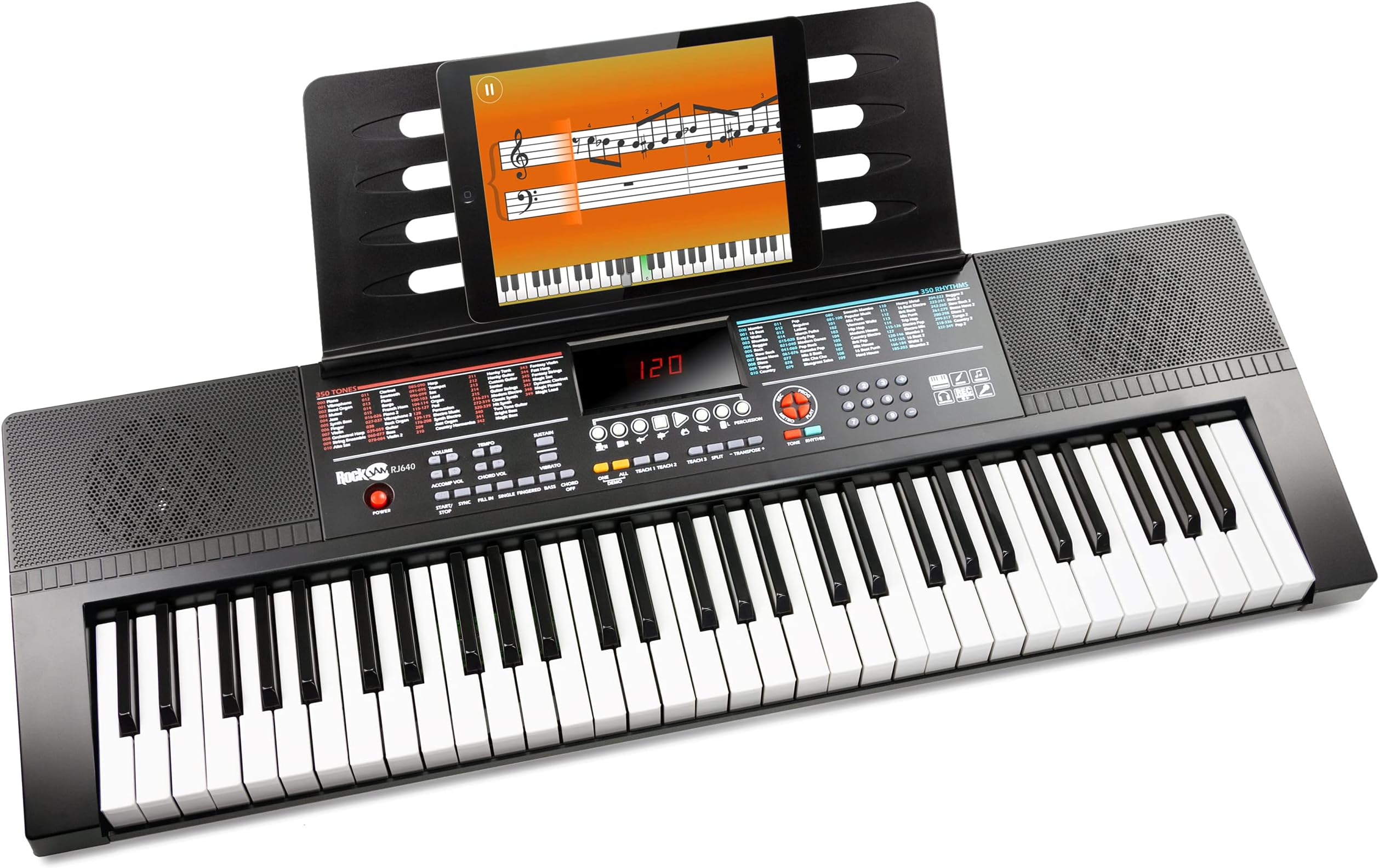 RockJam 54 Key Keyboard Piano with LED