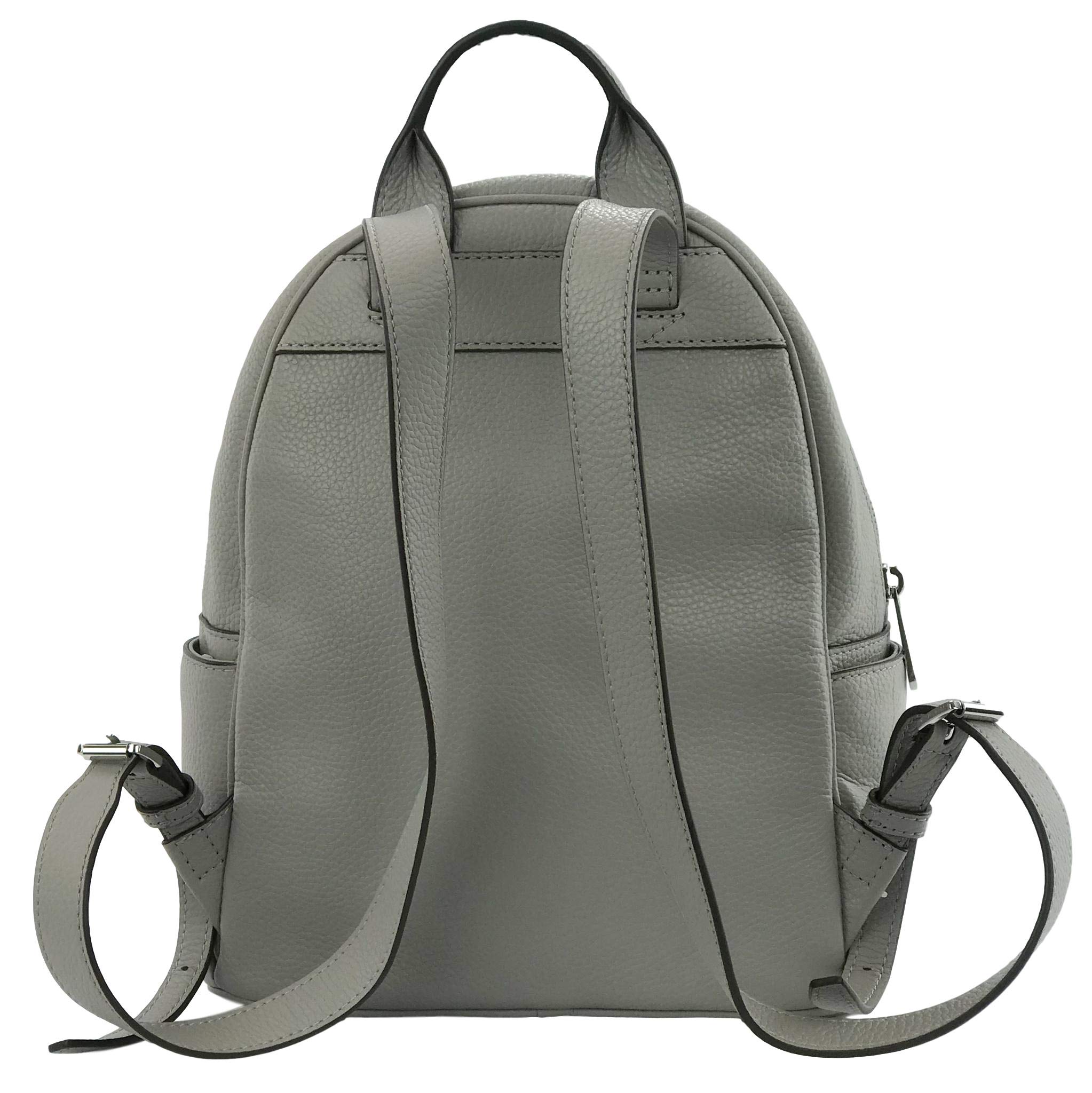 Michael Kors Abbey Large Backpack ash gray Michael Kors Abbey Backpack Bag Pebbled Leather Medium Ash  main image 4