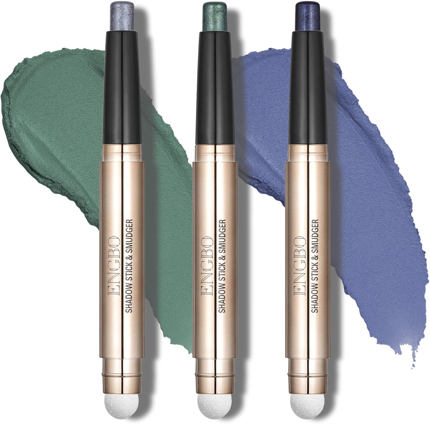 CCbeauty 3 Pack DualEnded Eyeshadow Stick,High Pigmented Metallic Cream Shimmer Eye Shadow