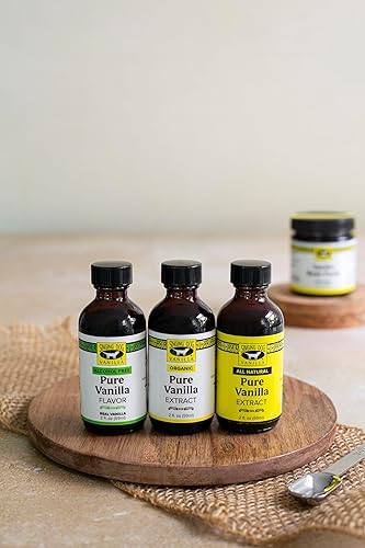 Miniatura 5 de Singing Dog Vanilla Sabor a vainilla sin alcohol sabor a vainilla pura, botella de 2 onzas líquidas, vainilla sin azúcar, todo natural, sin maíz,