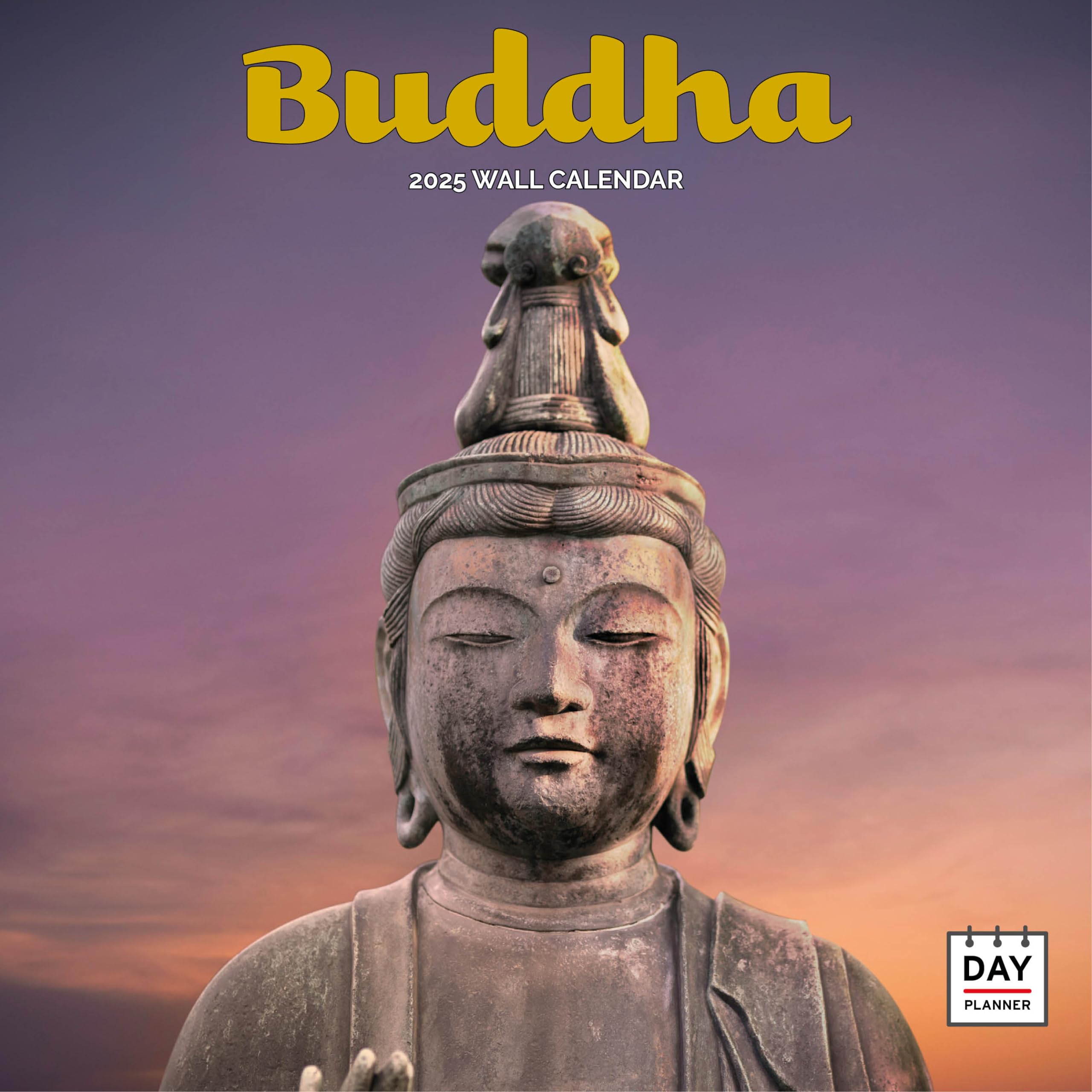 Dayplanner Publishing Buddha Calendar 2026, Large Square Wall Calendar With Organisational Stickers, 16 Month