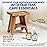 EcoDecors Serenity Teak Wood Shower Bench, 18, Fully Assembled + 4 Pack Teak Care Bundle