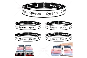 4Pcs Bed Sheet Organizer Bands Sheets Labels for Elastic Bedding Linen Closet...