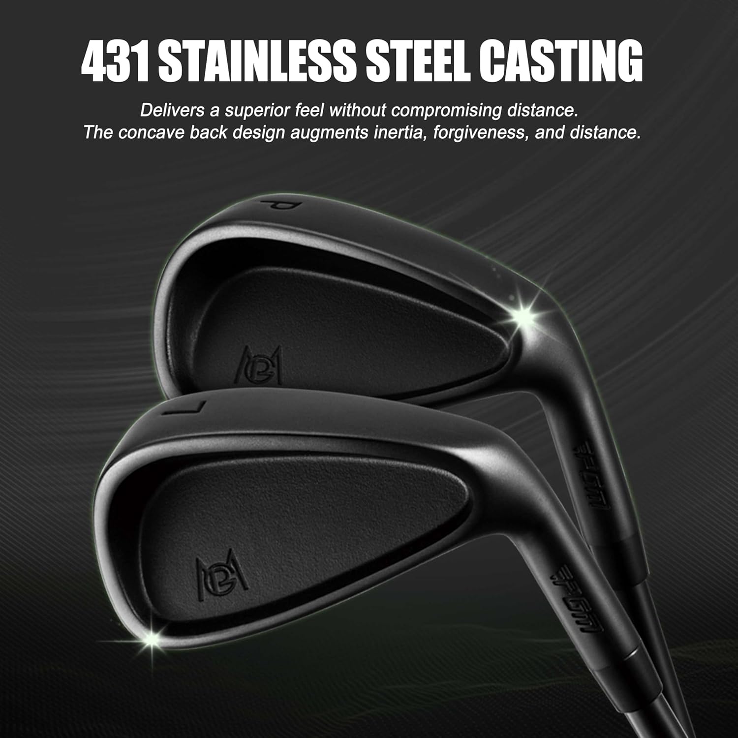 PGM 19 Piece Men's Complete Golf Club Sets - Ultra-Thin Face Titanium Driver (0.85+ COR), High COR Fairway Woods, Forged Irons, Precision CNC Milled Putter, with Stand Bag - Right Handed - Image 5