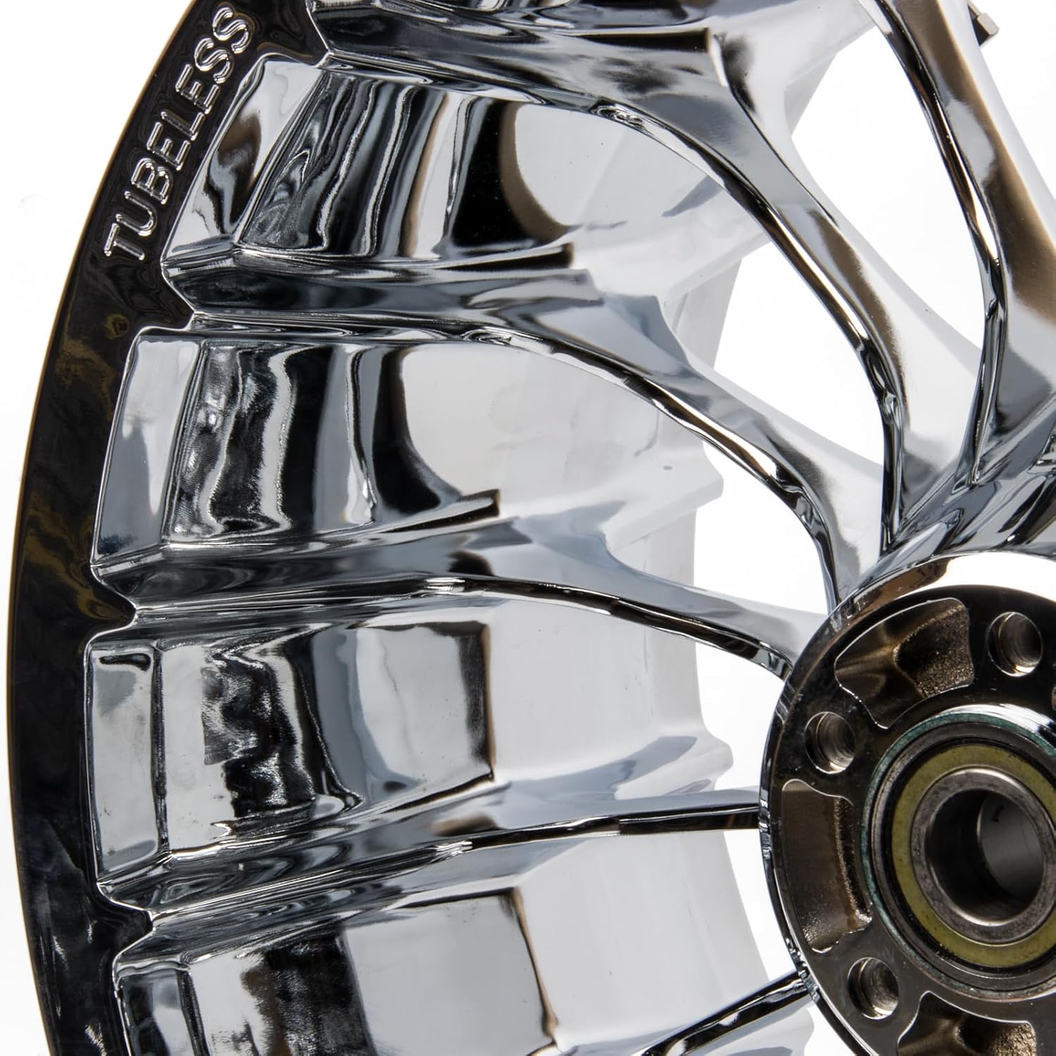 18x8.5 Rear Wheel Fits '18-later Fatboy Breakout FXBR FXBRS FLFB FLFBS Aluminum Fat Spoke 18 inch Chrome Turbine Wheel Tubeless (18x8.5 CHROME FATBOY&BREAKOUT)