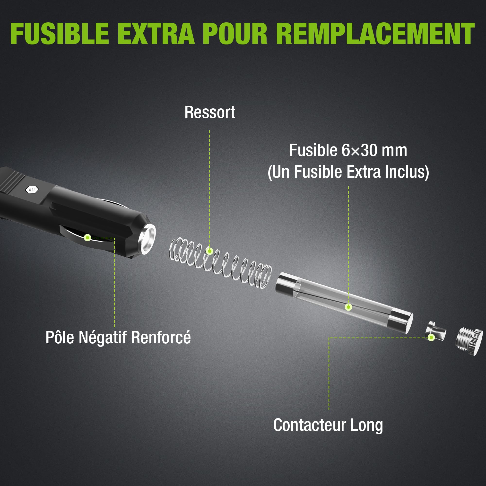 WORKPRO Compresseur à Air Portatif 12 V, Gonfleur Pneu Voiture 150 PSI