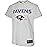 Ultra Game NFL Official Youth Super Soft Game Day T-Shirt, Baltimore Ravens, Heather Gray, 10-12