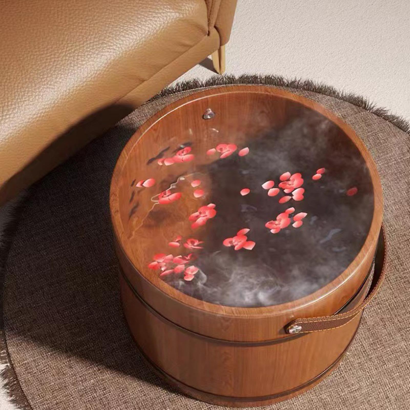 Vasca Pediluve Vasca Da Pediluvio Con Maniglia Ergonomica e Rullo | Vasca per Ammollo Piedi Per Uomo Donna Adulti Anziani Casa Centro Benessere