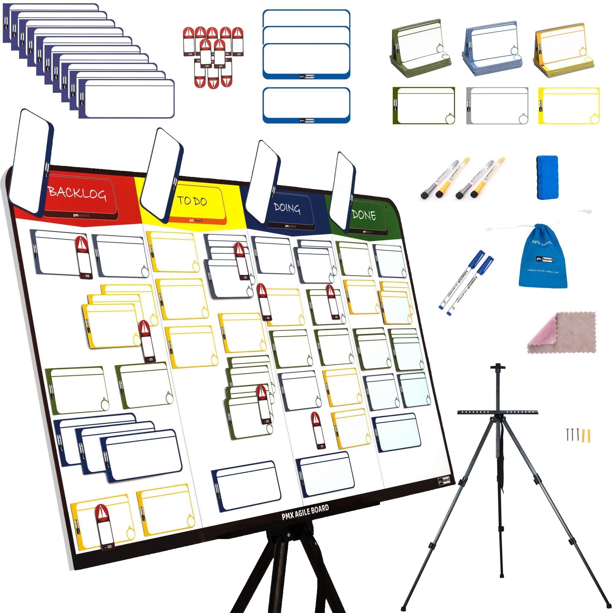 Kanban Board Scrum Board Kit, Full Project Management Board by