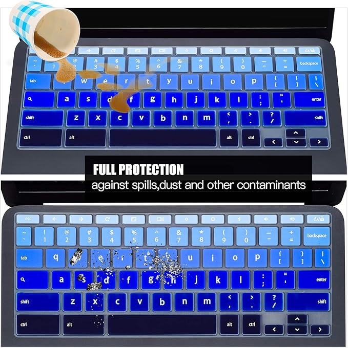 Protector de Teclado de Silicona para HP Chromebook 11A G8 11.6" miniatura 7