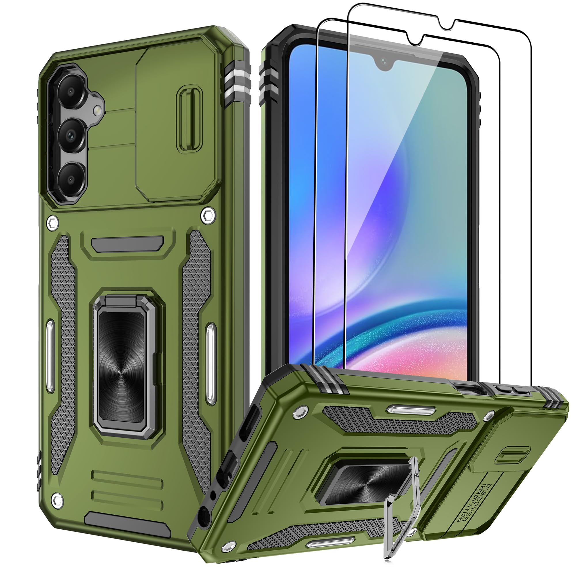 Pilaru Handyhülle für Samsung Galaxy A06 5G Hülle, mit 2 Stü