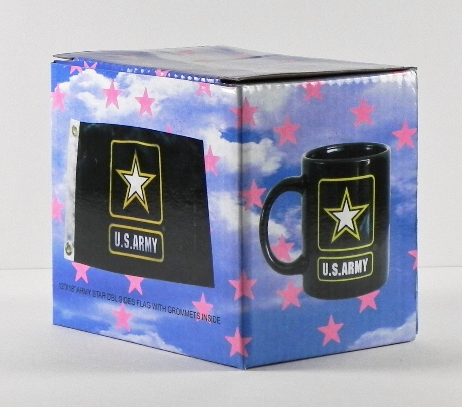 Amazon.com: US Army Star Coffee Mug/Cup with 12" x 18" US Army Star Double  Sided Polyester Flag - Gift Boxed : Home & Kitchen