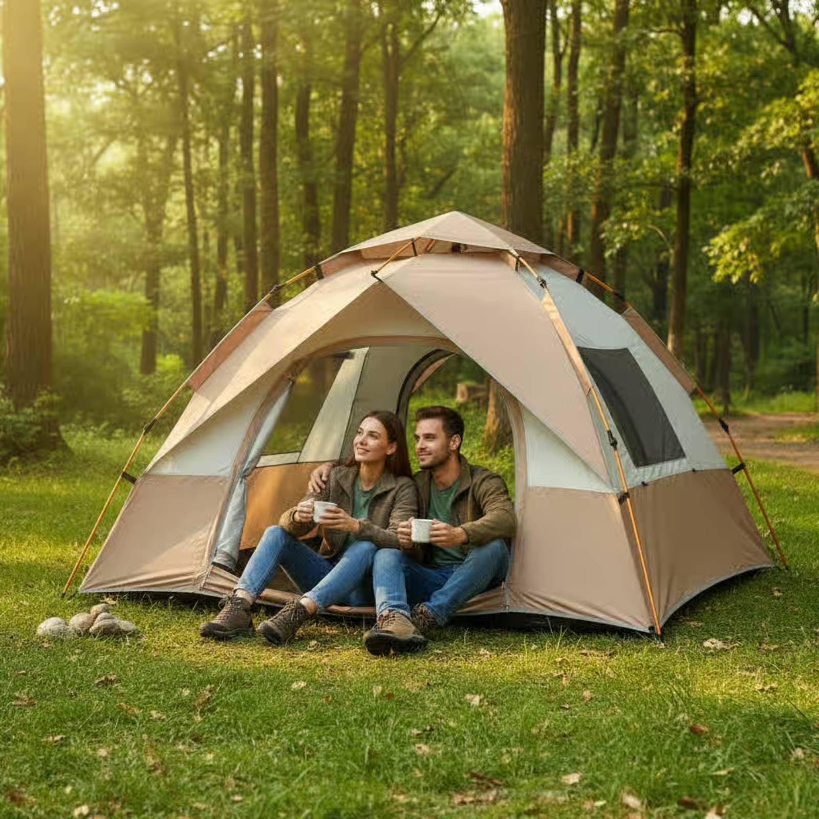 [⭐️bundle sale ⭐️] camping set 2 persons SNAPPSY Carry Bag 2 Person Quick-Setup Tent Ventilated Instant