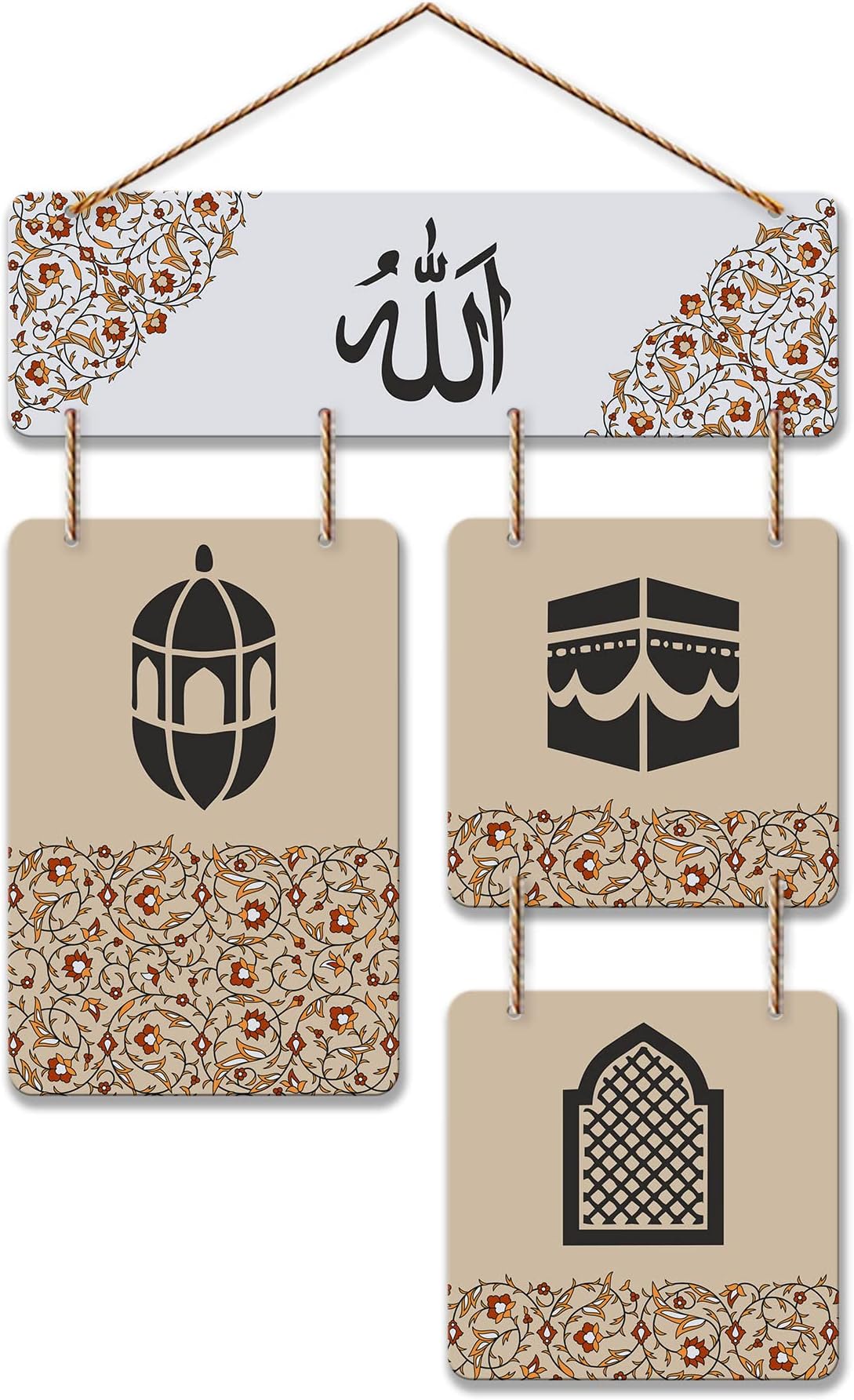 Positive Quote Decorative Wooden Wall Hanger for Living Room