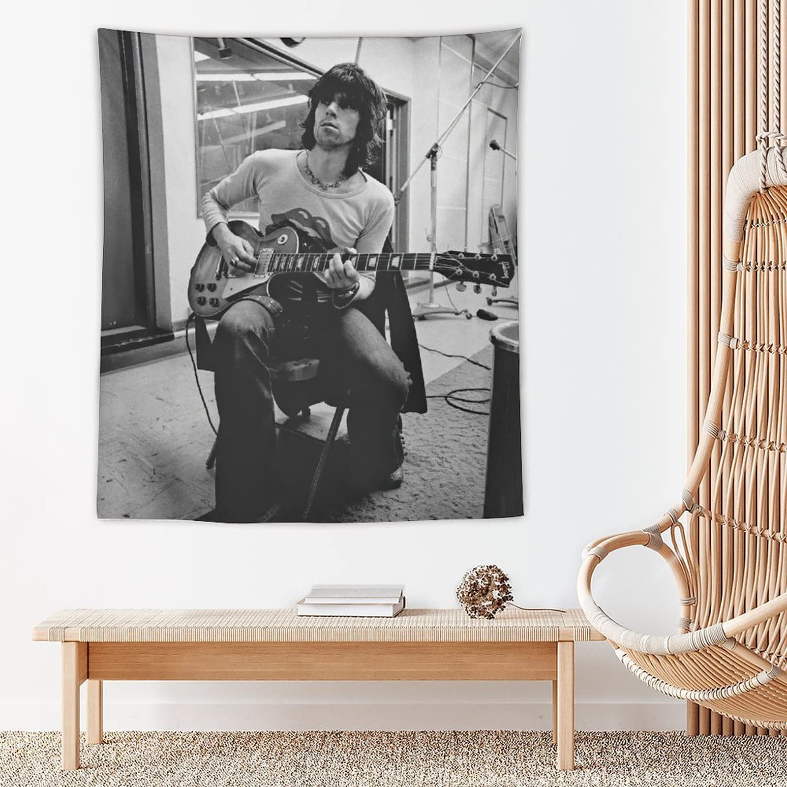 Amazon.co.jp: 20世紀英国の歌手、キース・リチャーズ モノクロ Keith