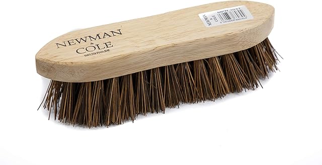 Wooden Scrubbing Brush Heavy Duty Hand Scrubber with Wood Stock and Stiff Natural Bassine Bristles - Ideal Wooden Floor Brush Tile Grout & Boot Cleaner Scrubbing Brush Heavy Duty (1)