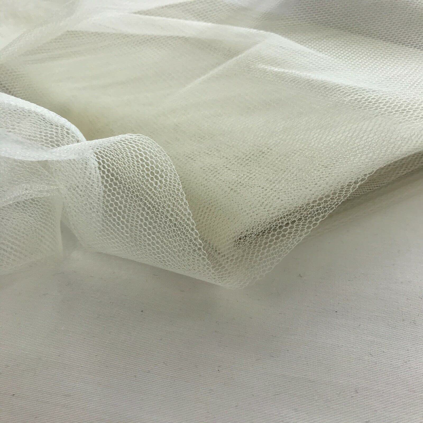 Dress Net 140cm Tulle, Dancewear, Bridal, Veil, Fancydress, Door Bows (Per Metre) (Ivory)
