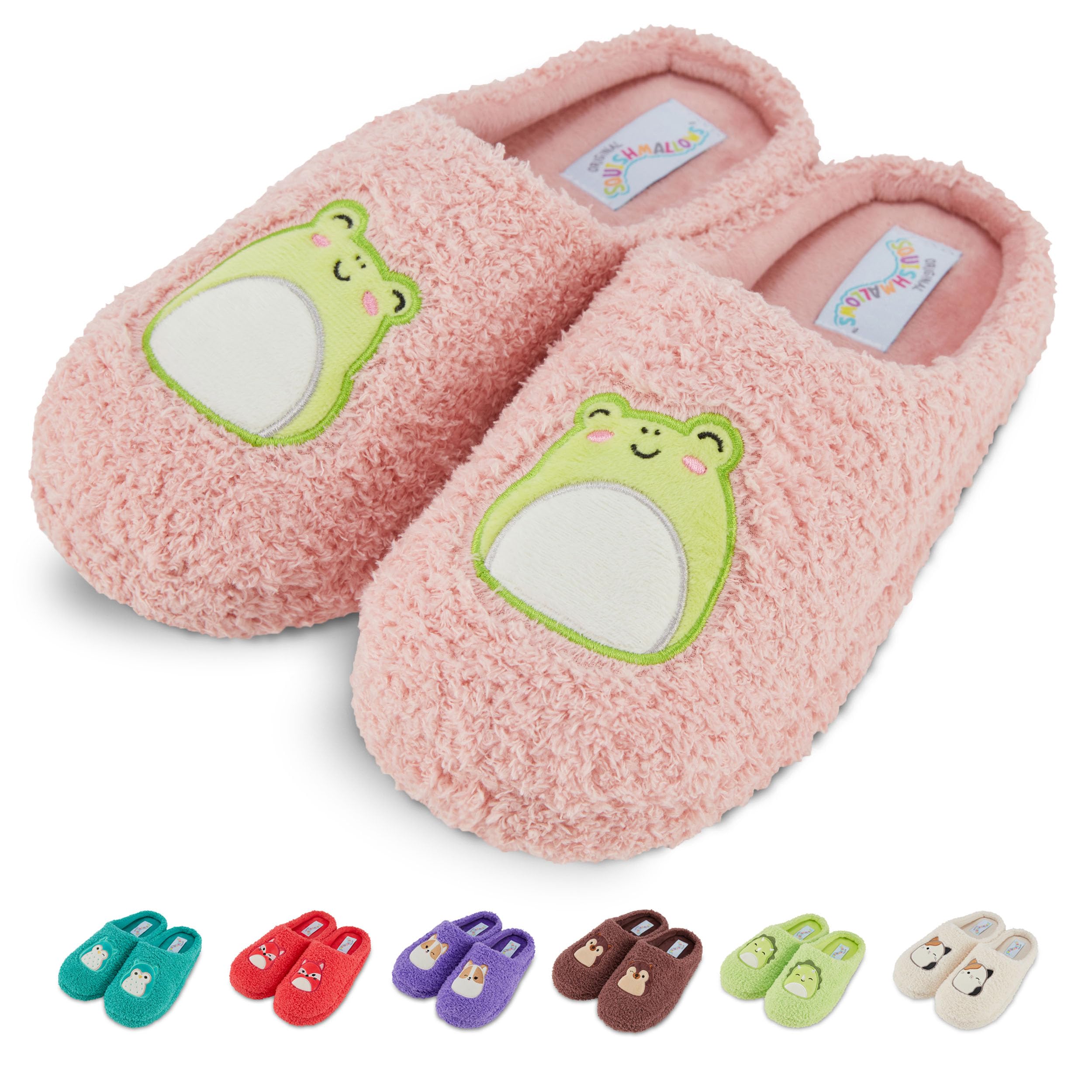Squishmallows Fuzzy House Slippers