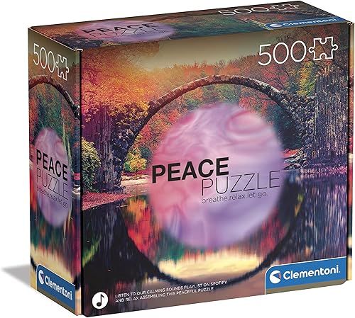 Clementoni 35119 Peace Mindful Reflection - Rompecabezas para adultos, 500 piezas, fabricado en Italia, multicolor, mediano