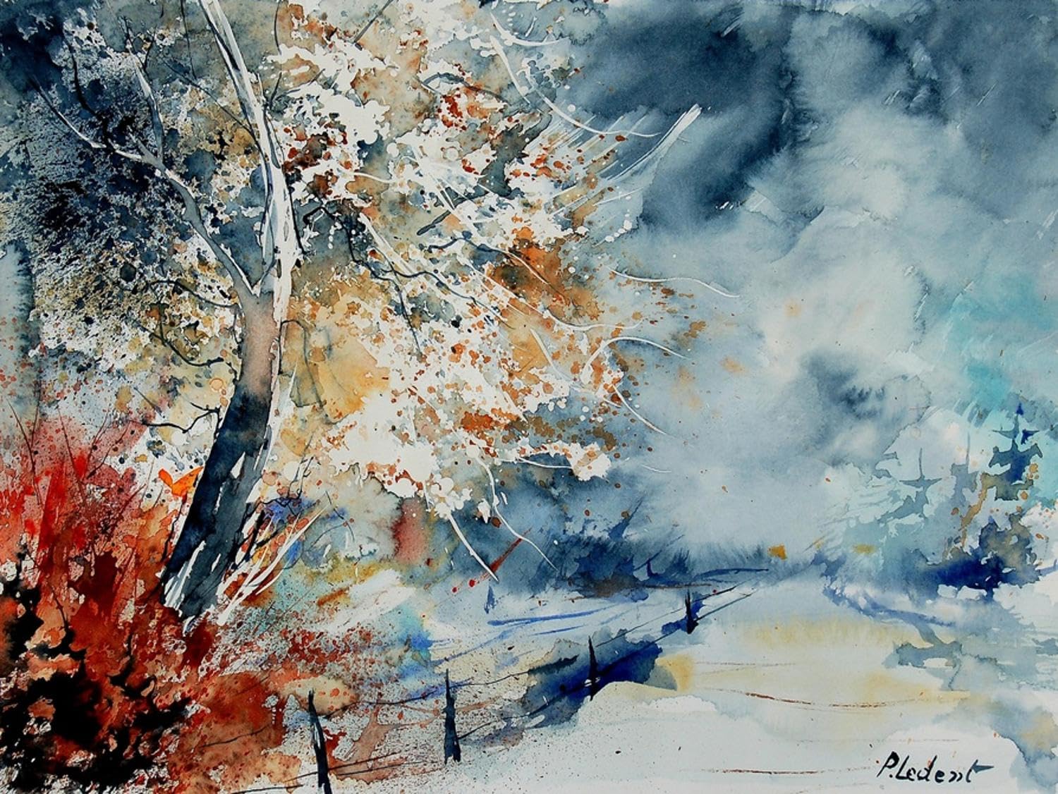 Amazon.com: ART.COM Wall Art Print Watercolor 12414526 by Pol