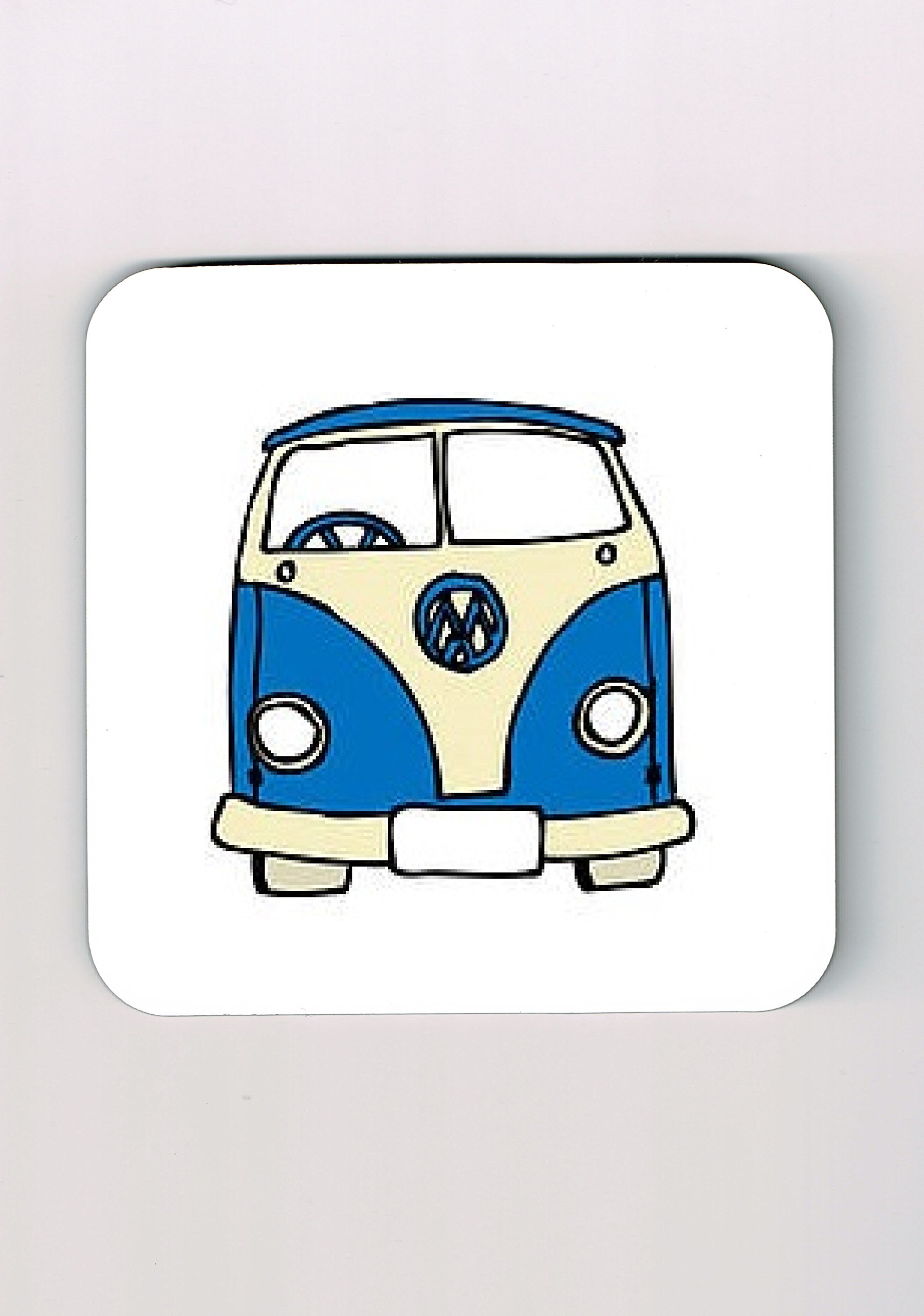 Dark Blue Campervan Coaster, Camper Van Coaster, VW Campervan Coaster