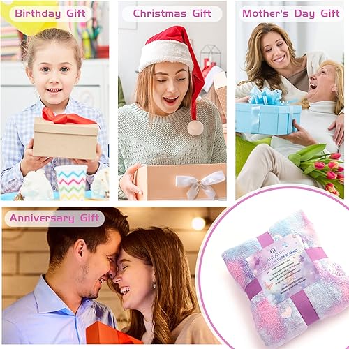 Miniatura 6 de Manta que brilla en la oscuridad, regalos de mariposa para niñas, manta suave de 3, 4, 5, 6, 7, 8, 9, 10 años, juguetes para niñas de 6 a 8 años,