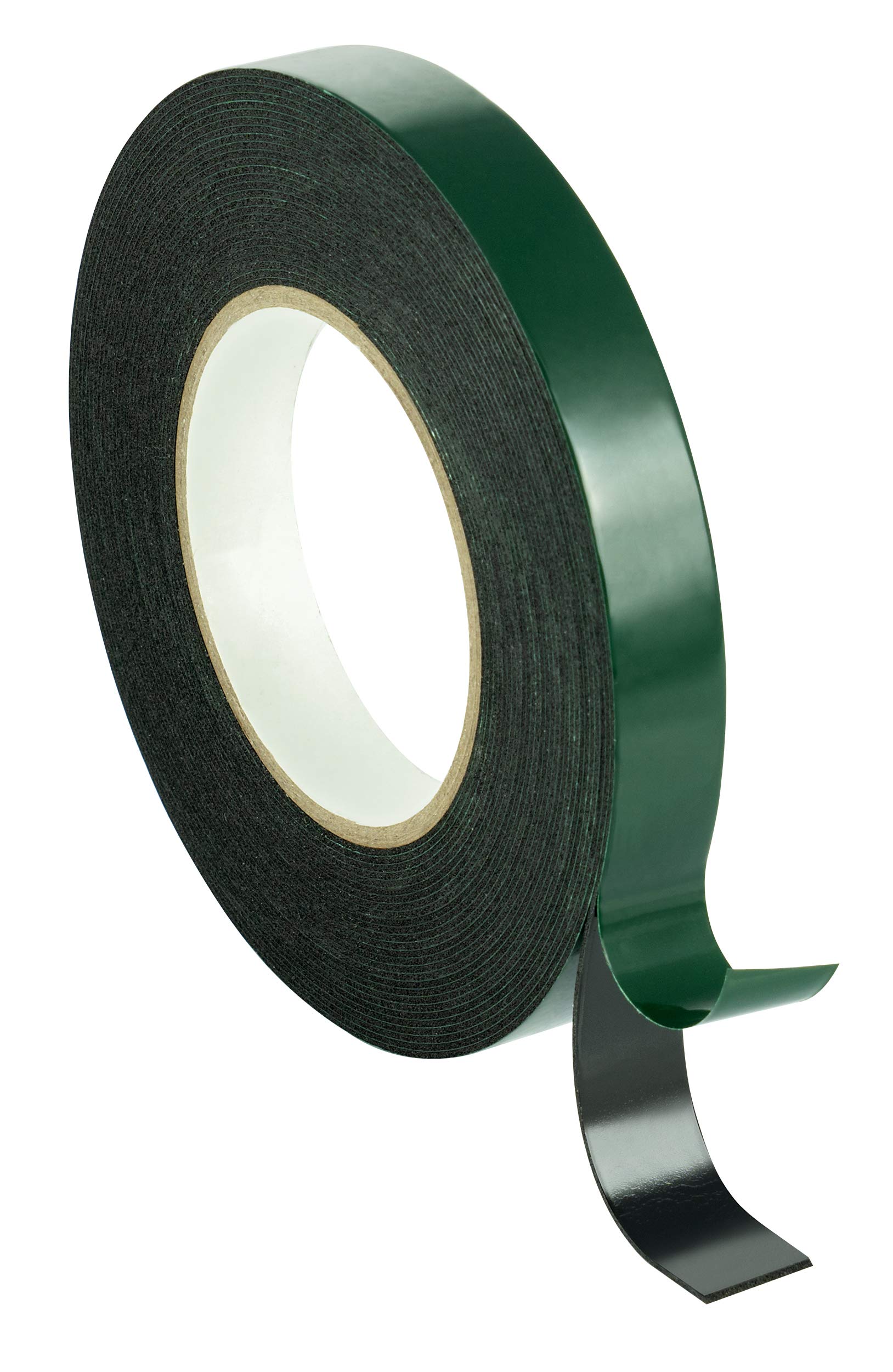 POPPSTAR 1x Double sided foam tape, mounting tape (10m x 19mm x 1mm), black, 10mx19mmx1mm