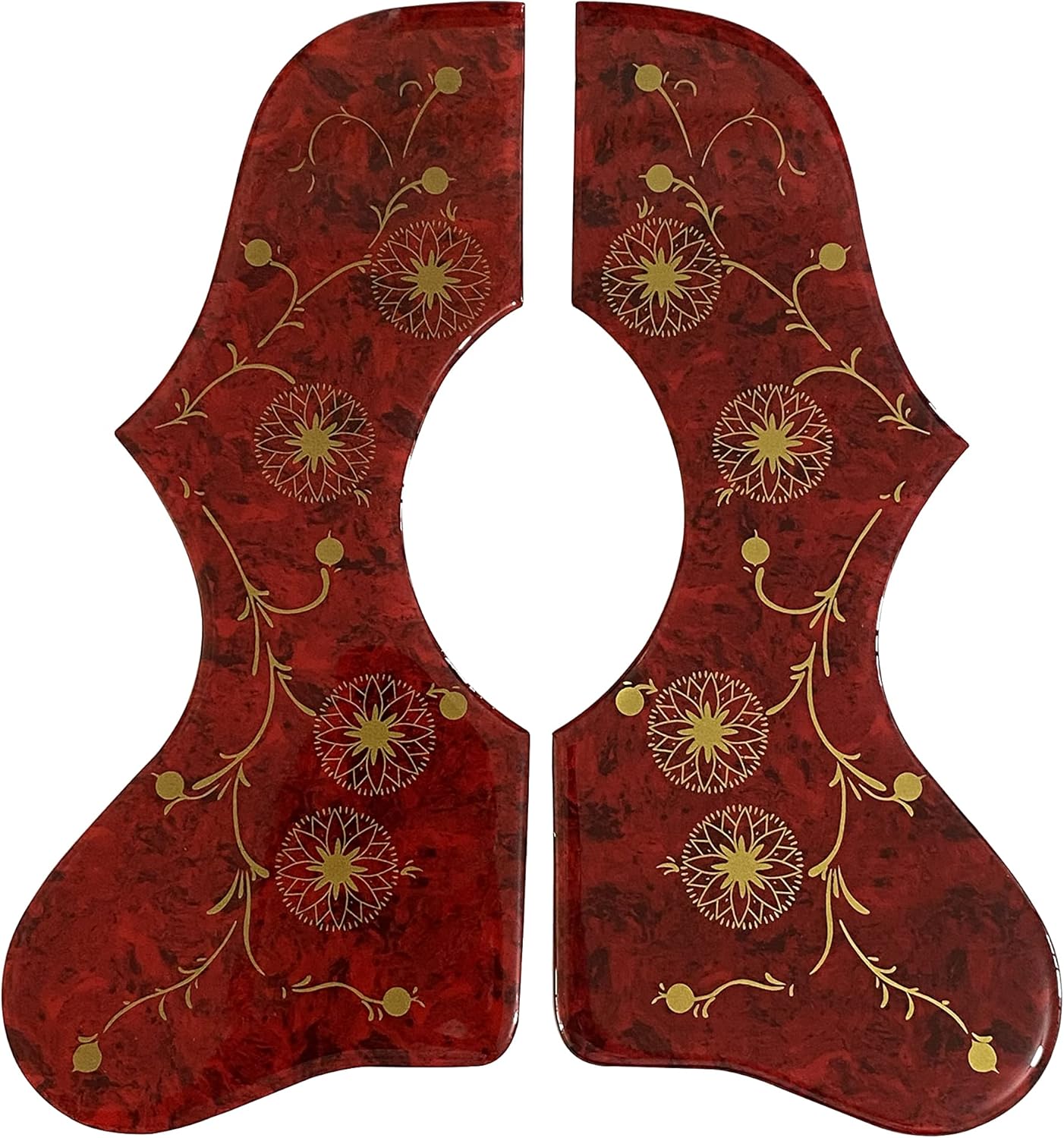 Acoustic Guitar Pickguard For Gibson J200 SJ200 Acoustic Folk Guitar Self Adhensive Pickguard Crystal (Black)