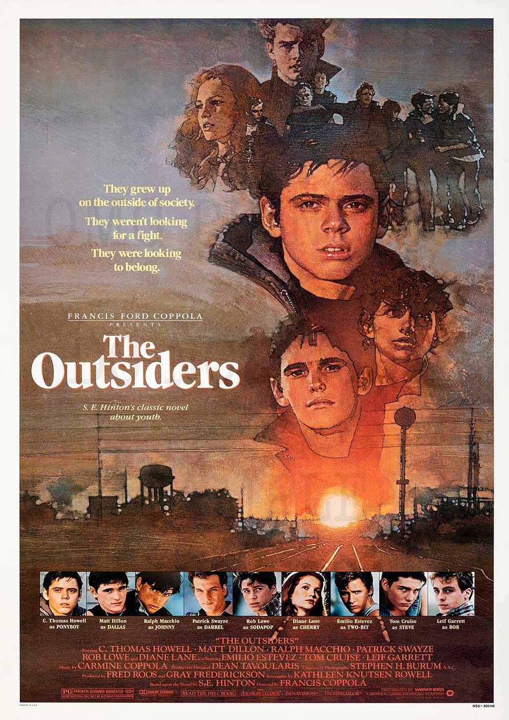 Omg Printing The Outsiders (1983) Poster/Print/Picture Satin Photo Paper - A4-210Mm X 297Mm