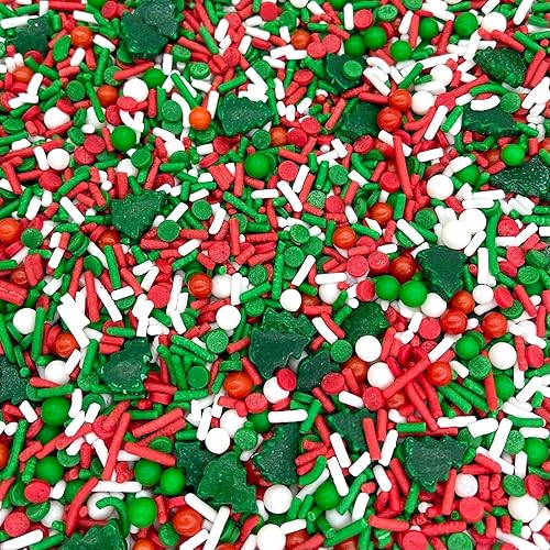 Miniatura 4 de Elfin Around Sprinkle Medley  Gránulos navideños  Gránulos de galletas  Gránulos para pasteles  Gránulos navideños  Jimmies  Manvscakes  Bolsa de 8