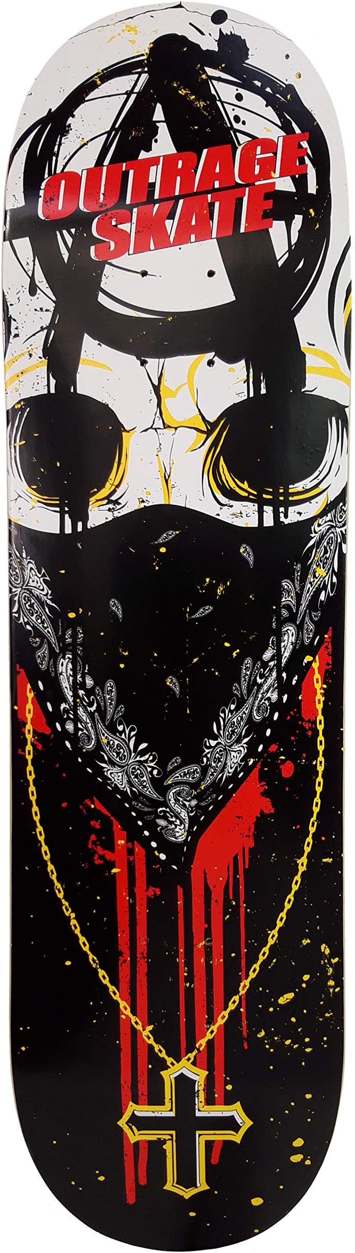 Outrage Skateboard Deck Blood Syndicate (8.25") 100% Canadian Maple + Free Grip Tape
