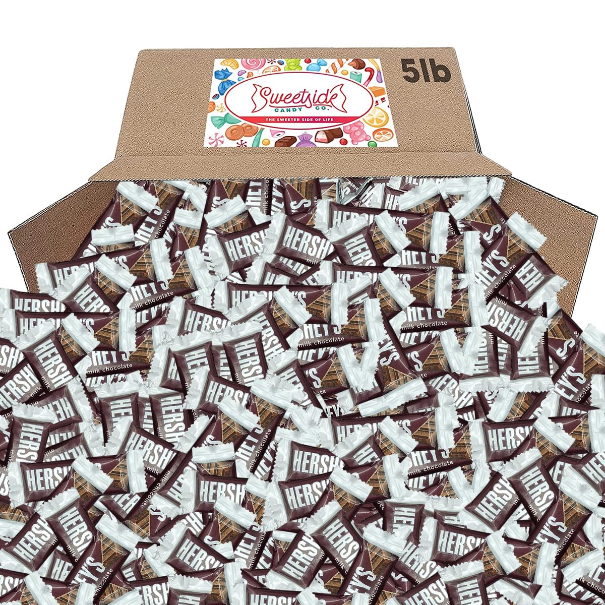 Chocolate Bars - Mini Bars Individually Wrapped Bulk Chocolate - Chocolate Bars for Party, Goodie Bag, Holidays, Valentine's - Kosher, No Gluten (Milk chocolate flavor, 5lbs)