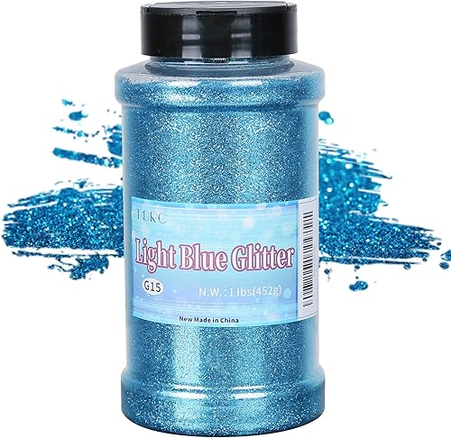 Miniatura 9 de TORC Purpurina fina roja de 1 libra y 16 onzas de purpurina en polvo para vasos, resina para manualidades, slime, cosméticos, pintura de uñas, Negro