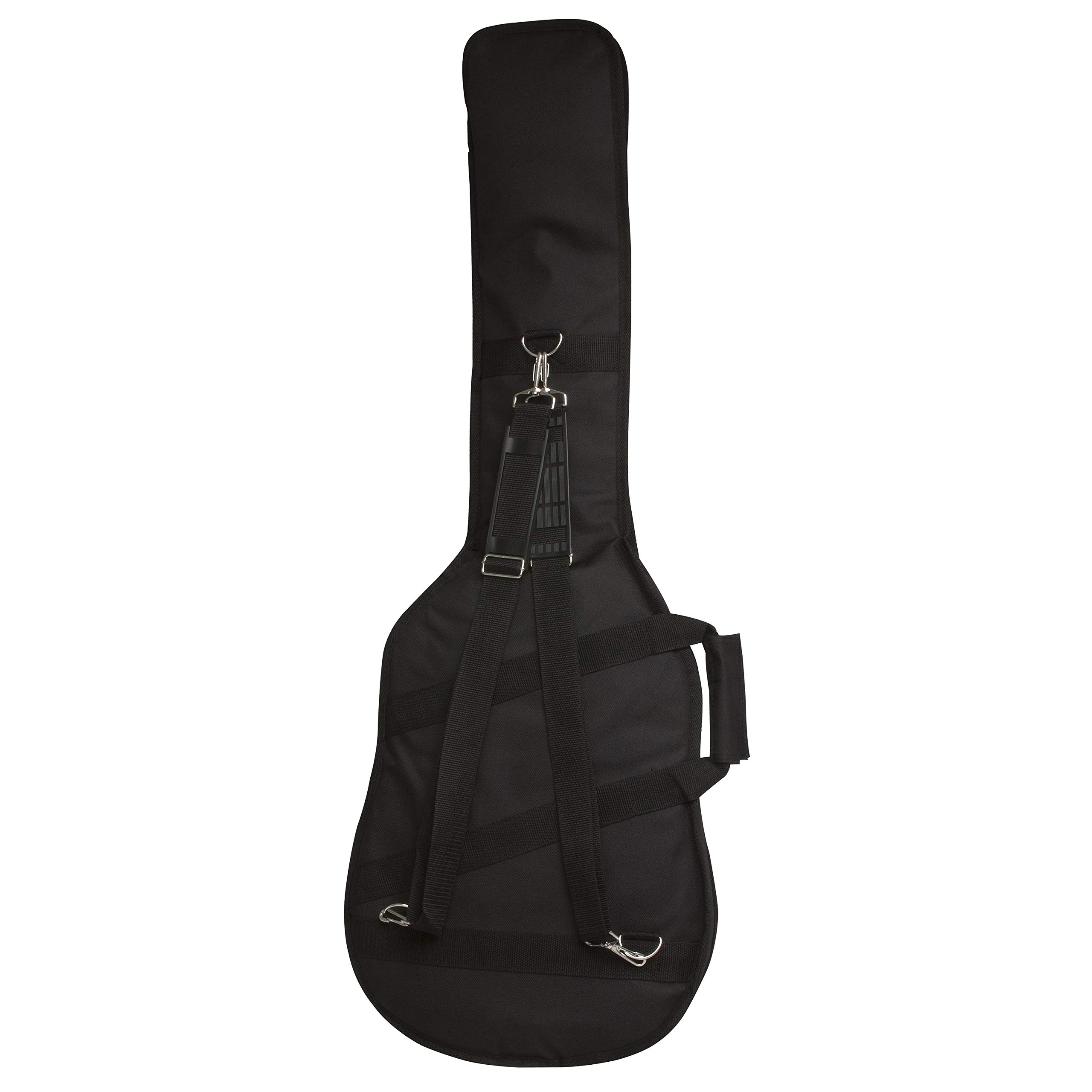 Epiphone Gigbag Electric Bass Guitar Case - Schwarz, Einfarbig, Nylon, 210 mm, Verstellbarer Gurt, Seitengriff, Schultergurt