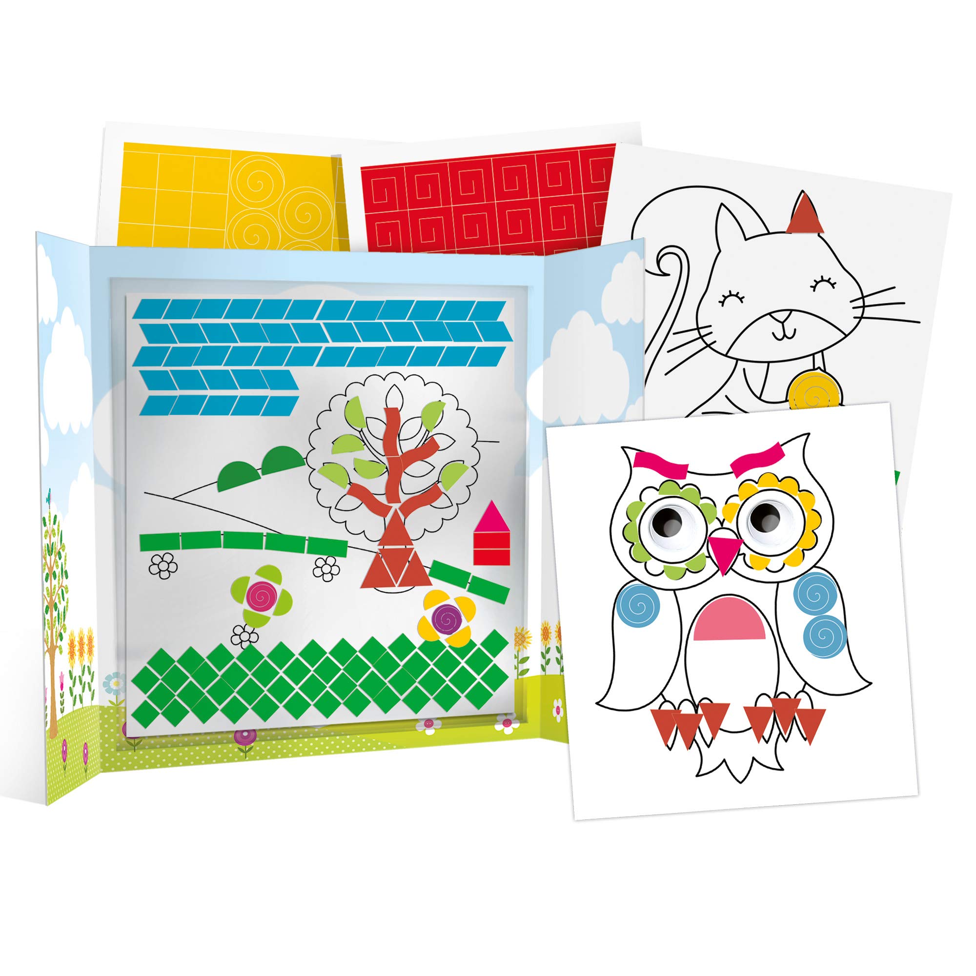 HEADU - Coupe Et Découpe Montessori - Motricité Fine Et Imagination ! | Jeu Educatif 4 5 6 7 8 Ans, Jeu Educatif Montessori, Kit Créatif pour Enfants, Cadeau Fille, Cadeau Garçon, Made in Italy