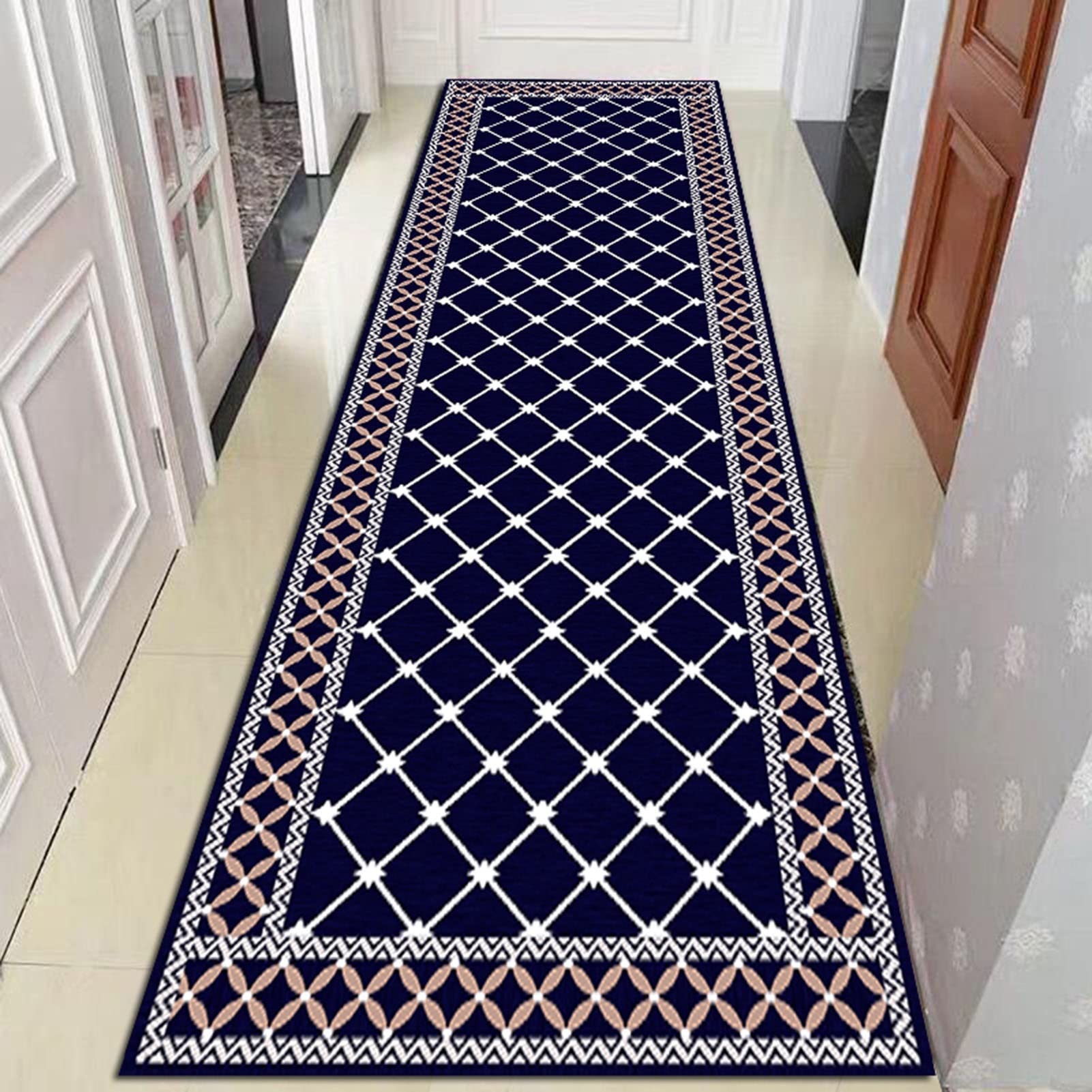 Tapis couloir moderne lavable et antidérapant sur mesure pour cuisine