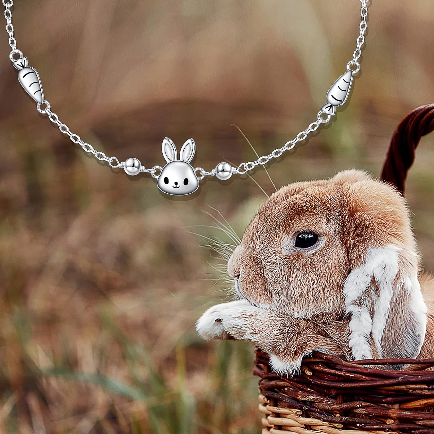 Ladytree Bracelet for Women 925 Sterling Silver Cute Flying Bat/Blue Jay/Turtle/Bunny/Stingary/Octopus Charm Adjustable Bracelet Ocean Jewelry Gifts for Mother Wife Daughter Family - Image 5