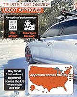 Vista 3 de Calcetines de nieve para neumáticos, dispositivo de tracción de refuerzo de agarre (HP830)