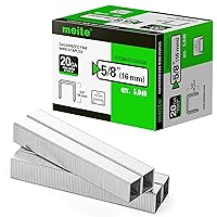 Vista 11 de meite Grapas de tapicería galvanizadas de calibre 20, corona de 1/2 pulgada (0.484 in) con longitud de 1/2 pulgada, resistente para construcción