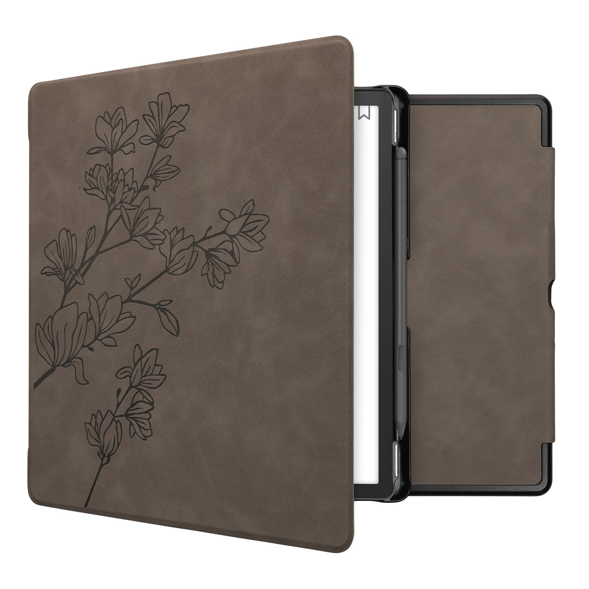 kwmobile Etui kompatybilne z Amazon Kindle Scribe Cover - etui na czytnik e-booków - szary magnolie