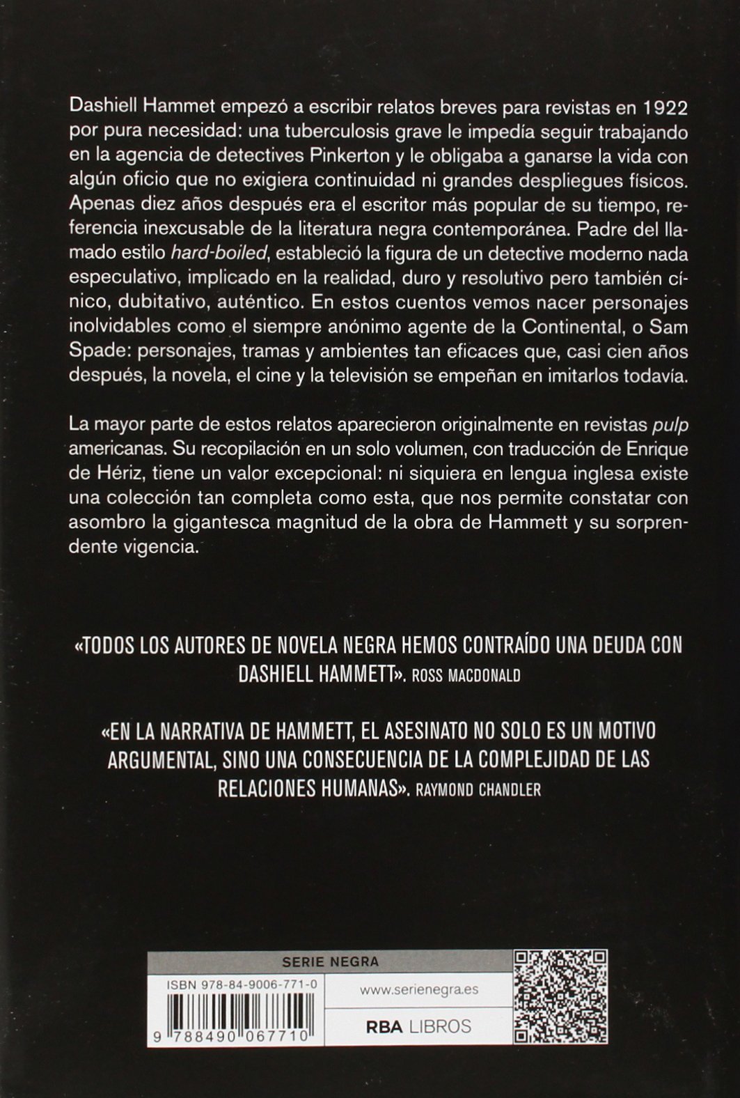 Disparos en la noche: Cuentos completos (Serie Negra)